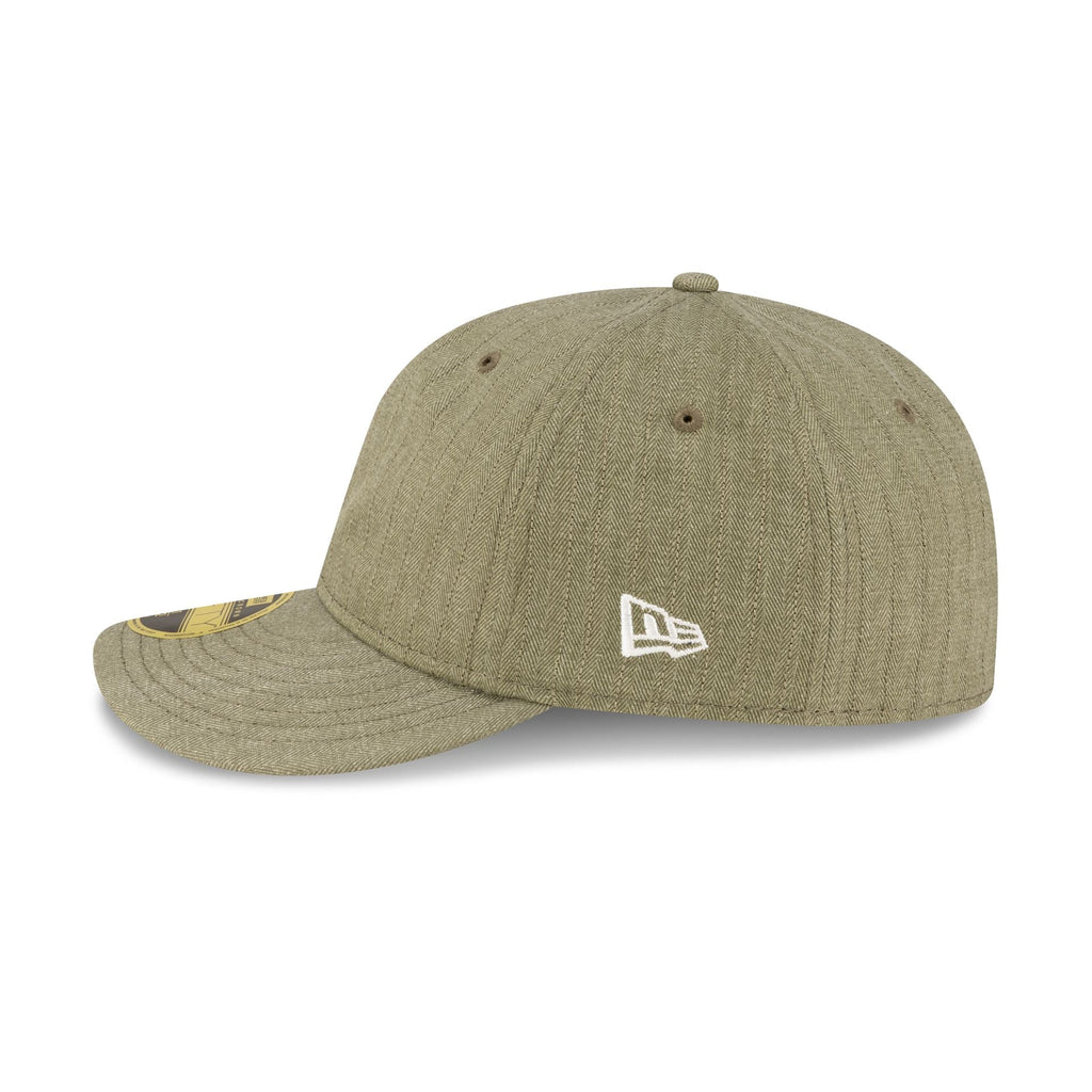 New Era Cap Herringbone New Olive Retro Crown 59FIFTY Fitted Hat