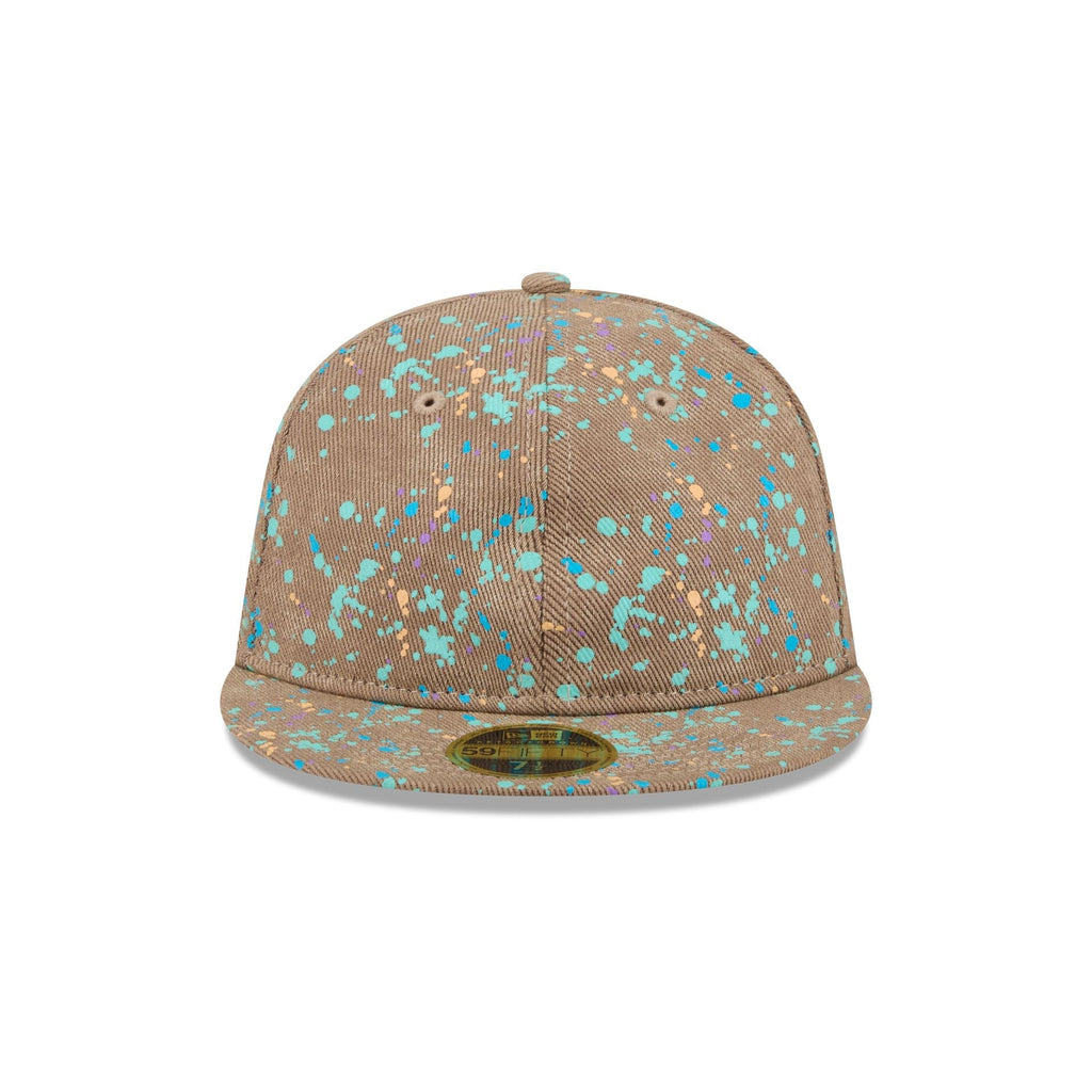 New Era Cap Gold Tier Denim Splash Retro Crown 59FIFTY Fitted Hat