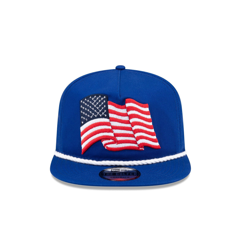 New Era Cap American Flag Blue Golfer Hat