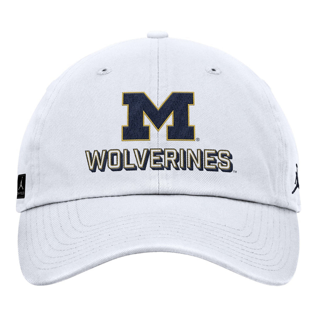 Michigan Wolverines Nike Jordan White Unstructured Adjustable Club Hat
