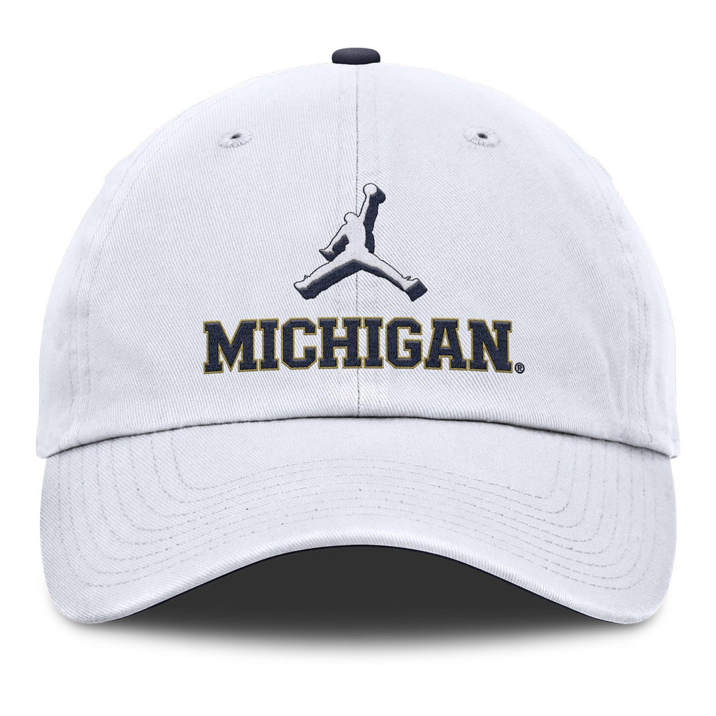 Michigan Wolverines Nike Jordan White Adjustable Primetime Club Hat